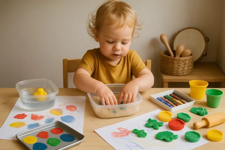 Creatief spelen met peuters: knutselen en sensorisch ontdekken in huis