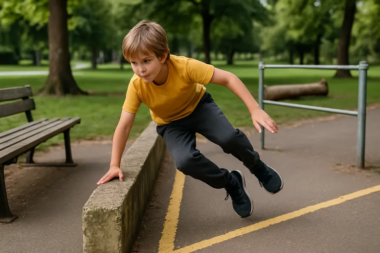 Wat zijn parkourspelletjes buiten