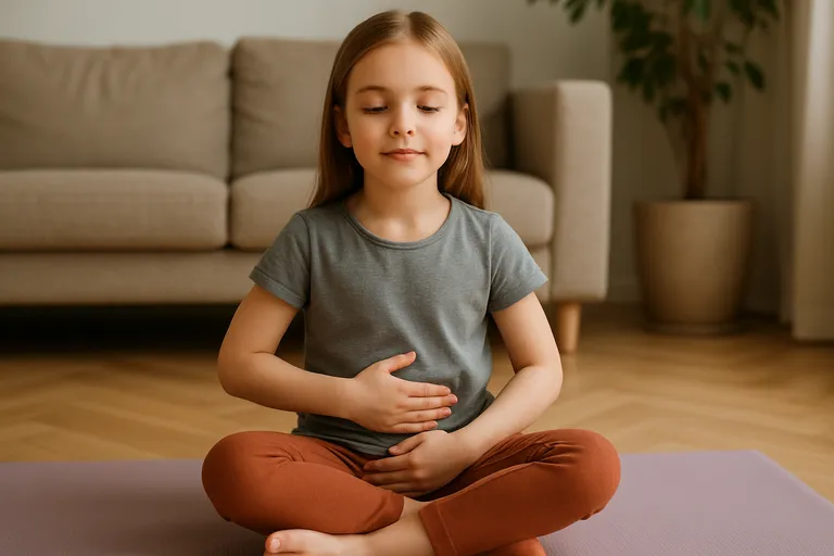 Adem en afronding die de energie vasthouden