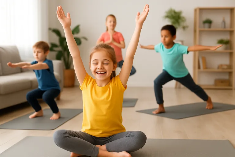 Kinderyoga die energie wekt: speelse houdingen voor thuis en in de klas