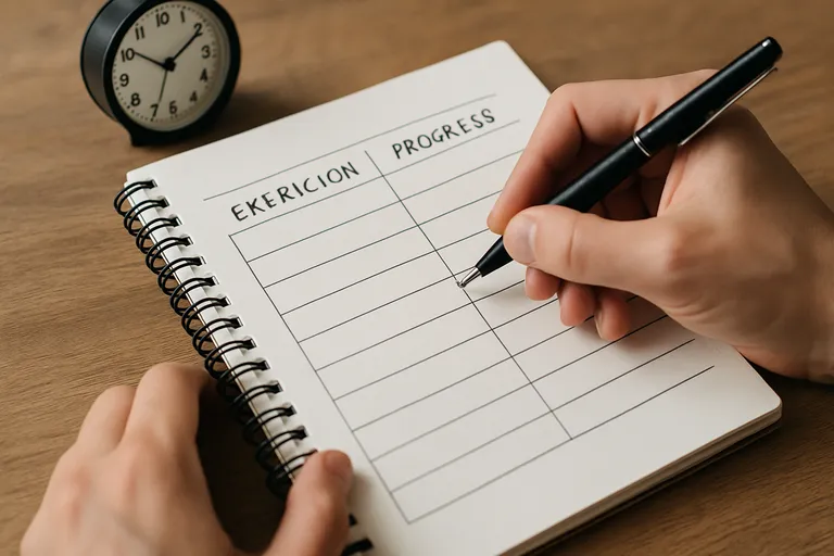 Oefenschema en voortgang